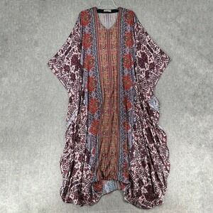 Kashkha XL Beaded Kaftan Maxi Dress Dubai Modest Boho Glam Rhinestones S/M‎